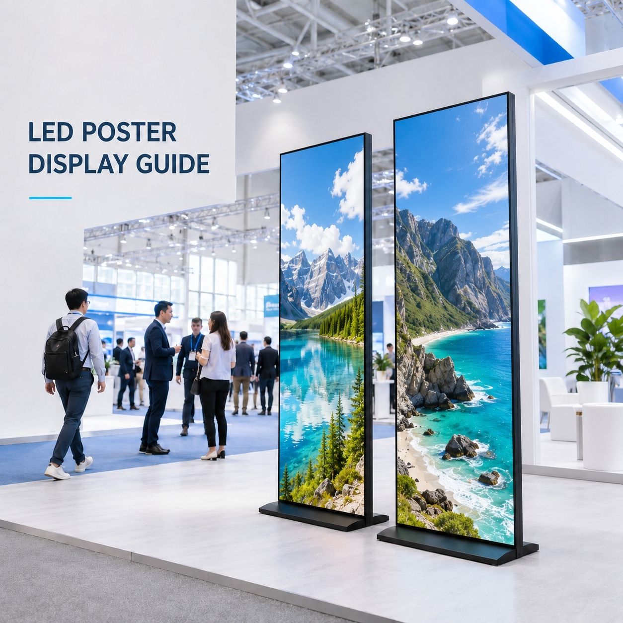 LED Poster Display Guide: Pixel Pitch, Setup, and Trade Show Use