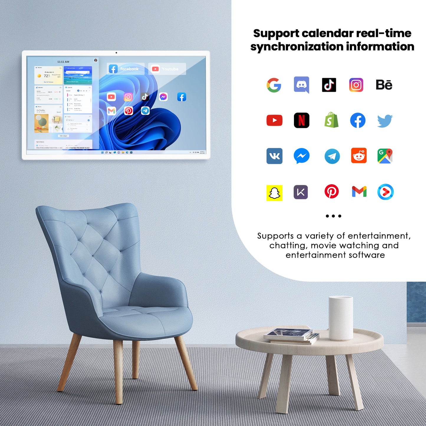 21.5" MWE Digital Calendar