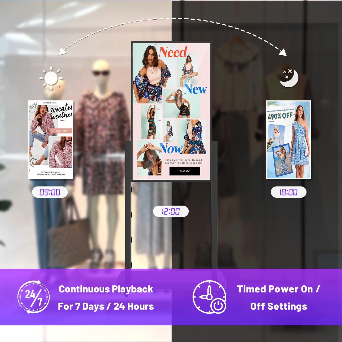 MWE Shop Window Advertising Display