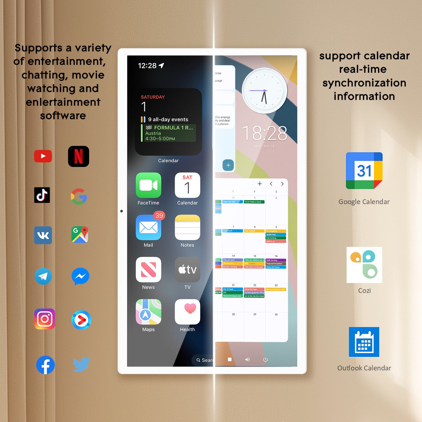 21.5" MWE Digital Calendar