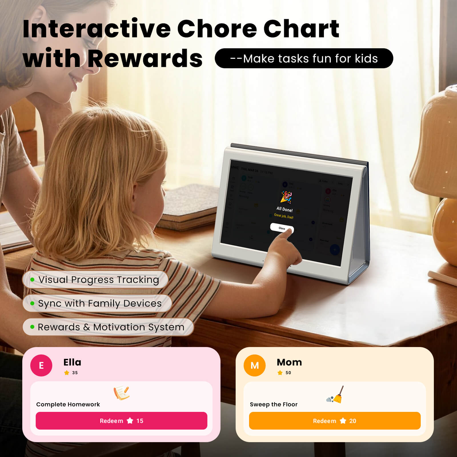 MWE 10.1" Smart Digital Calendar