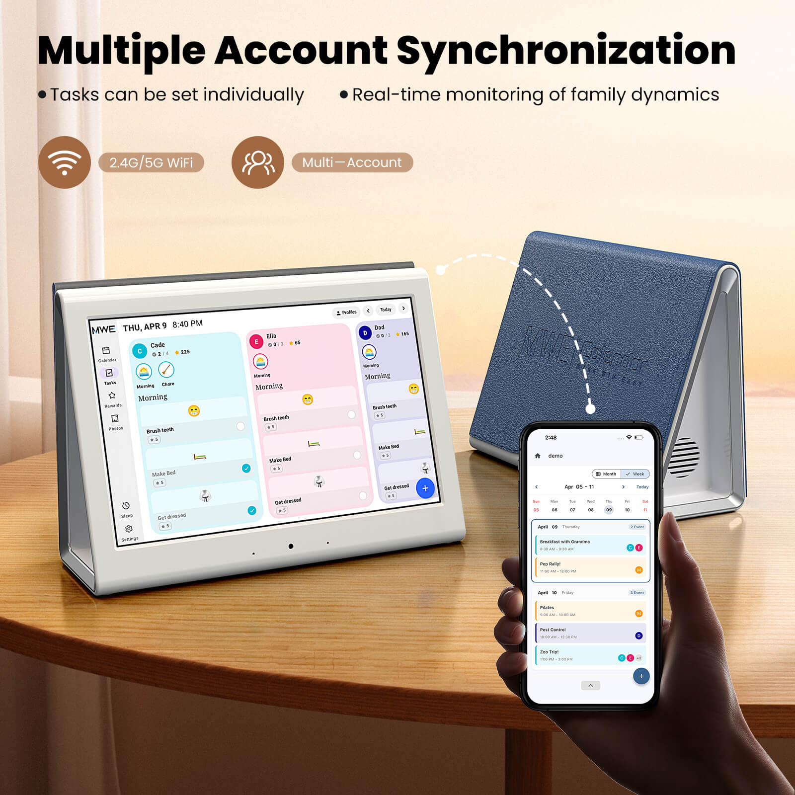 MWE 10.1" Smart Digital Calendar