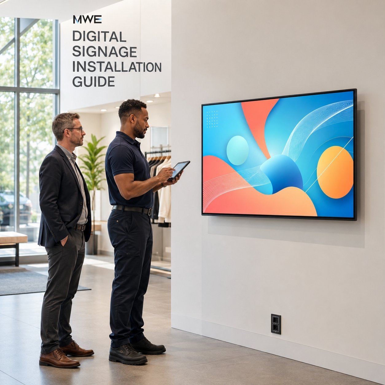Digital Signage Installation Guide: Screen, Mount, Power, and Setup