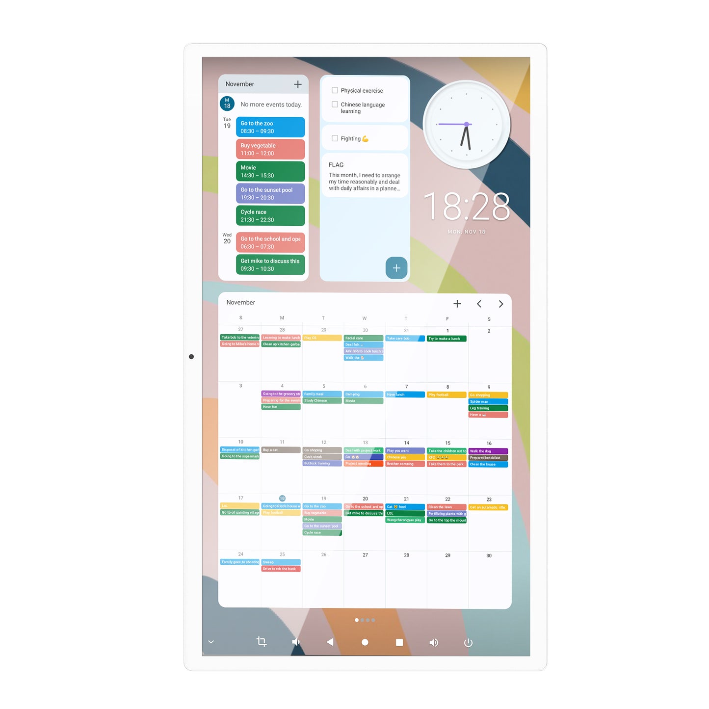 21.5" MWE Digital Calendar