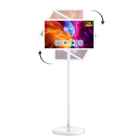 MWE Portable TV on Wheels Smart Touch Screen