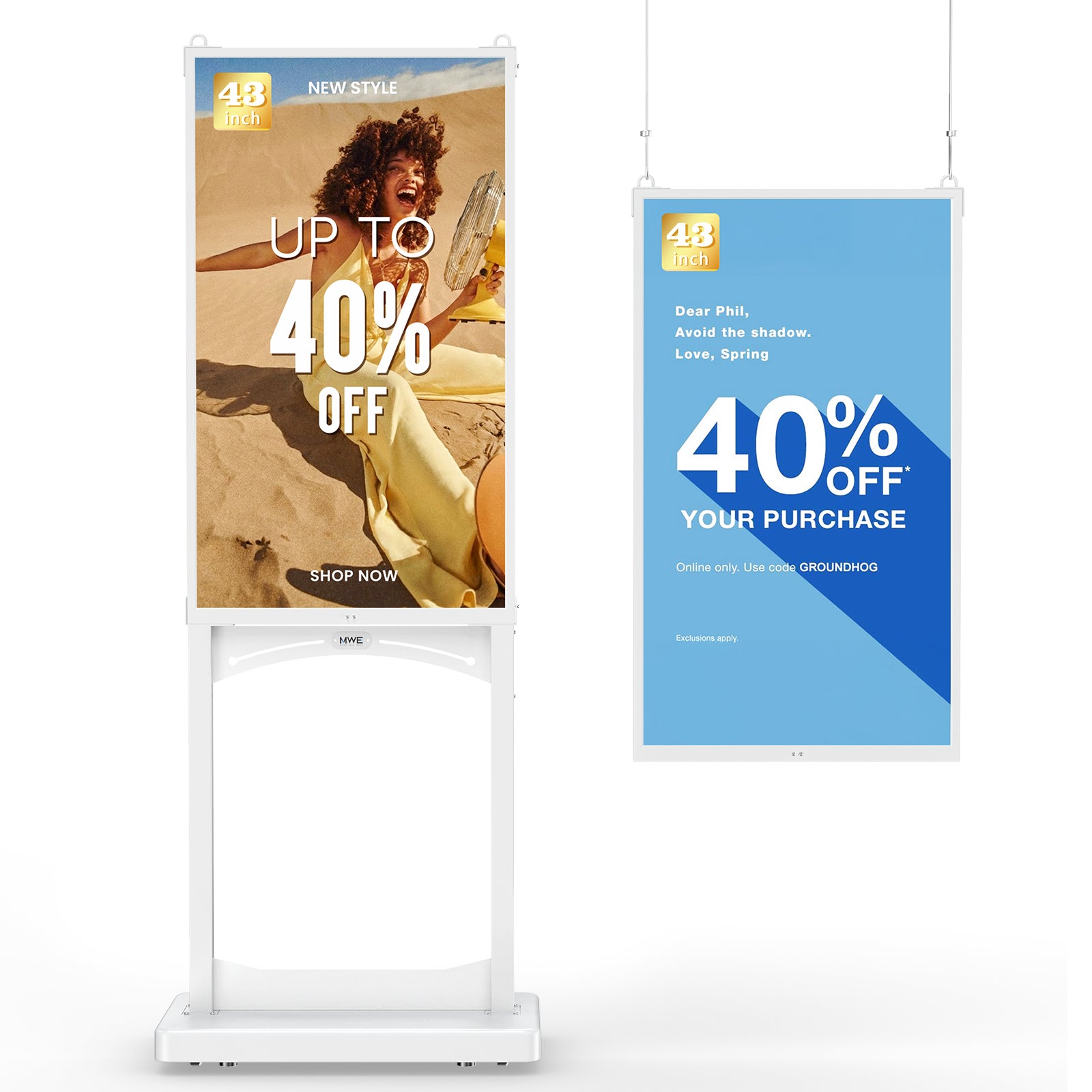 MWE Indoor Digital Signage Display 32/43 Inch
