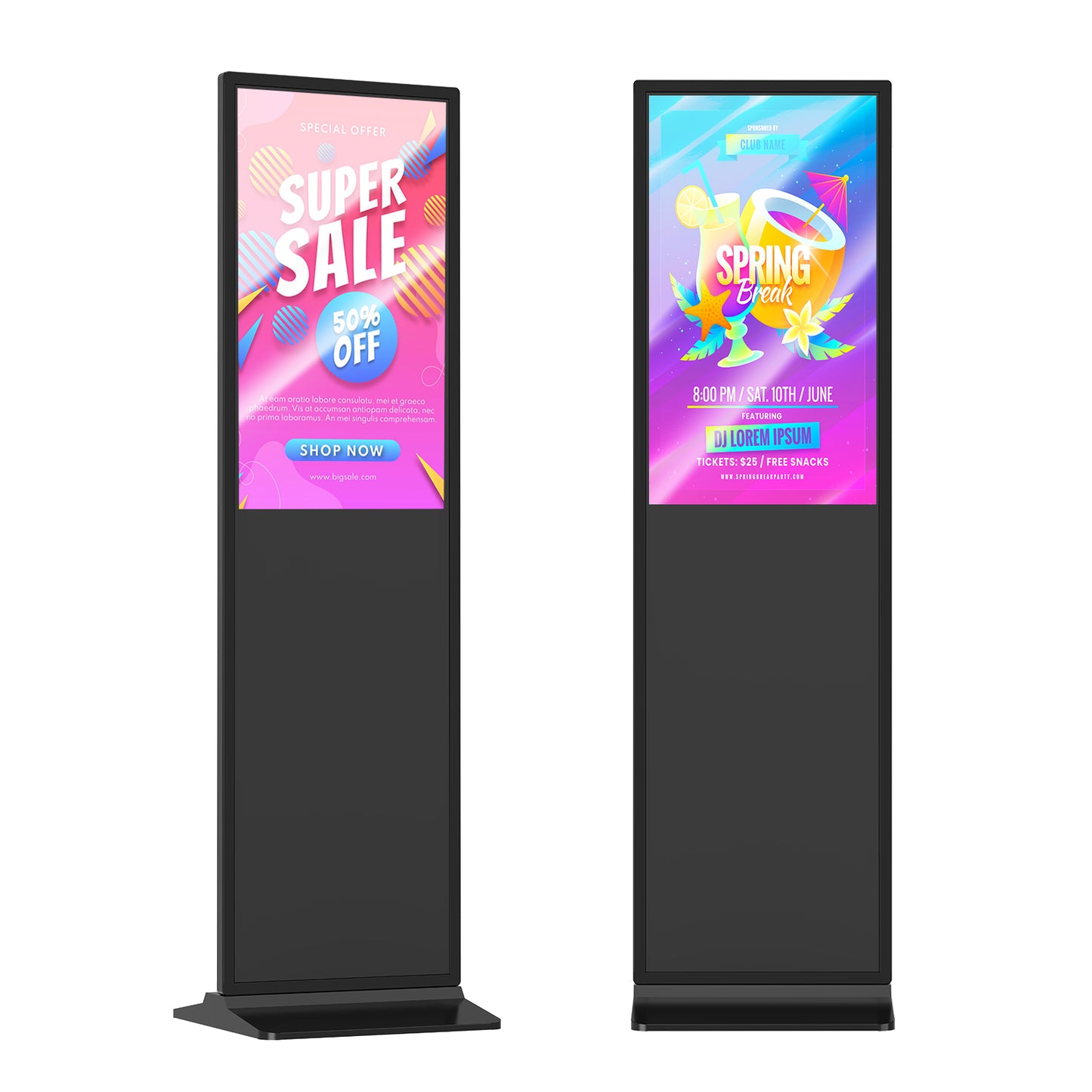 MWE Floor standing Digital Signage 32" - 65"