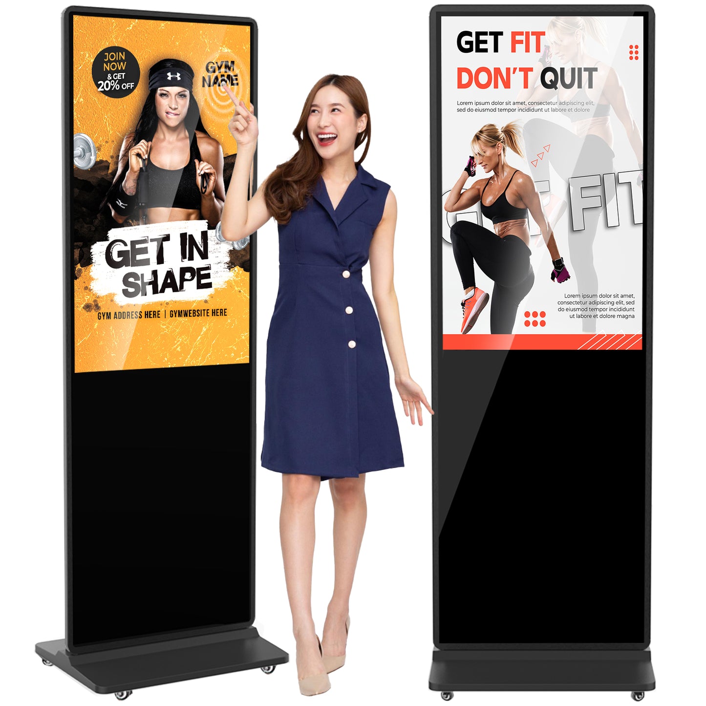 MWE Floor standing Digital Signage 32" - 65"