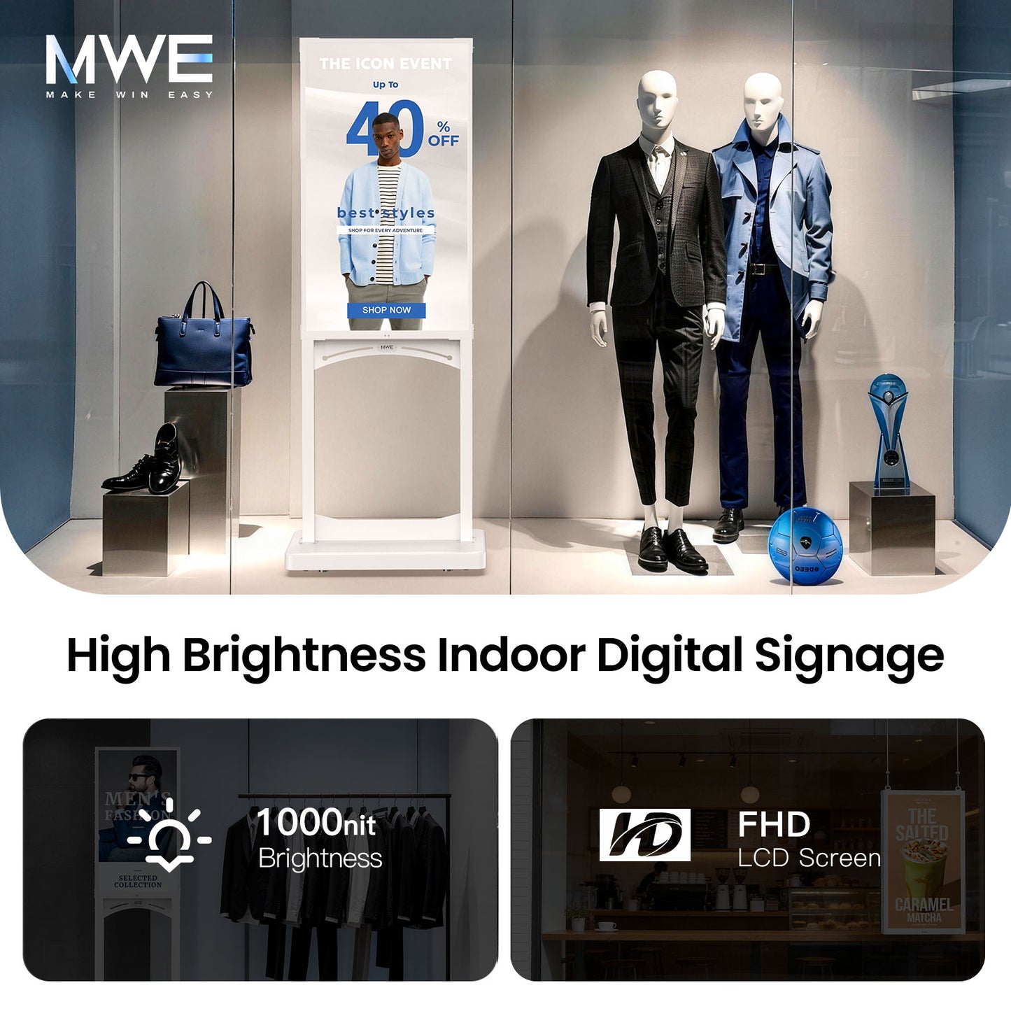 MWE Indoor Digital Signage Display 32/43 Inch