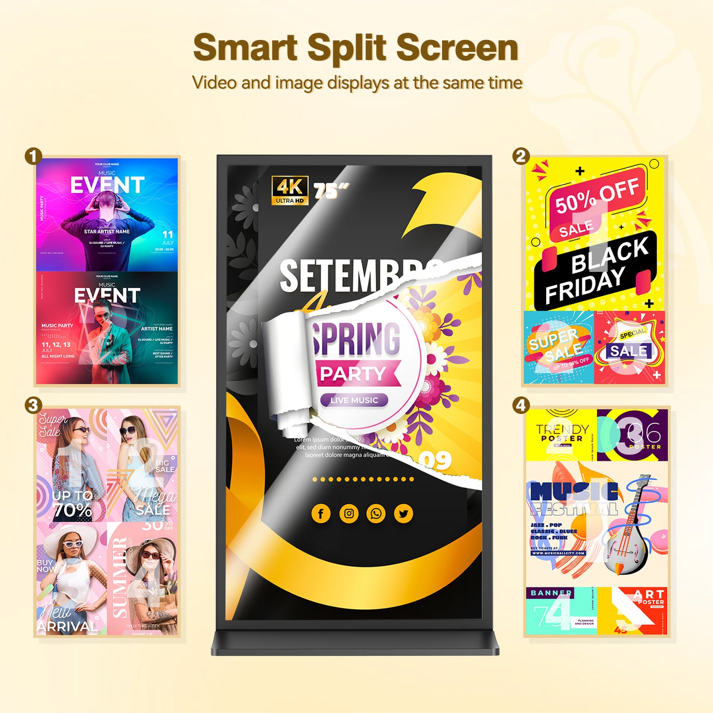 MWE Full Screen Digital Signage