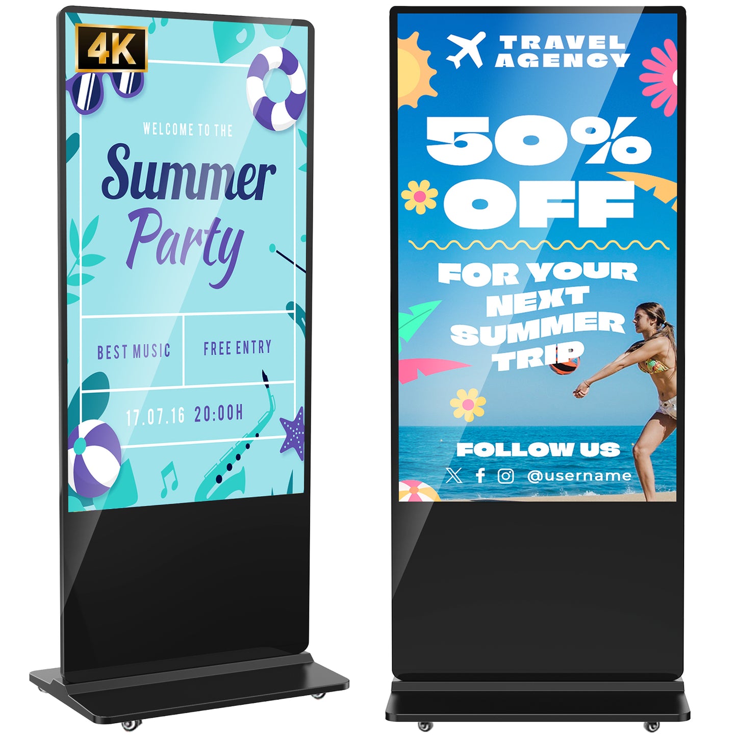 MWE Floor standing Digital Signage 32" - 65"