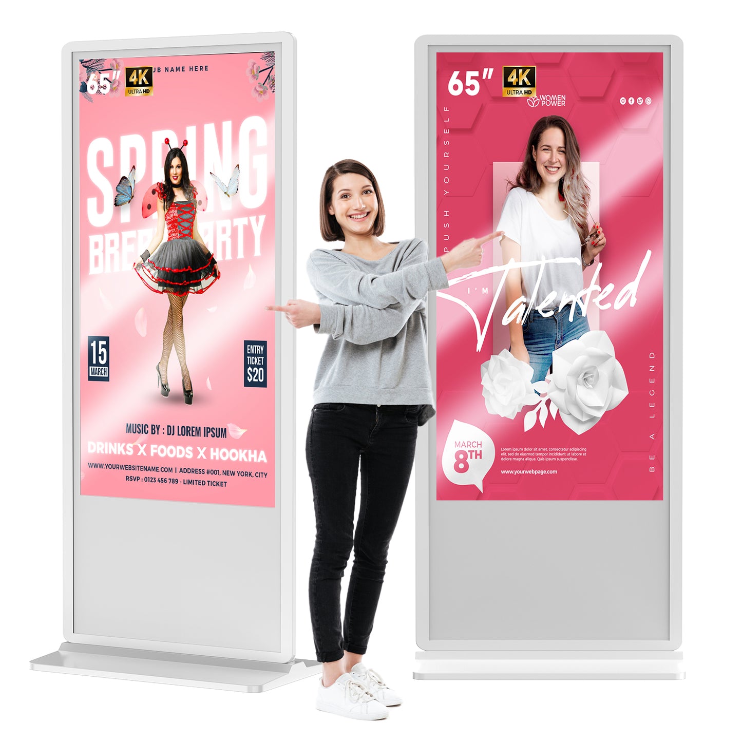 MWE Floor standing Digital Signage 32" - 65"