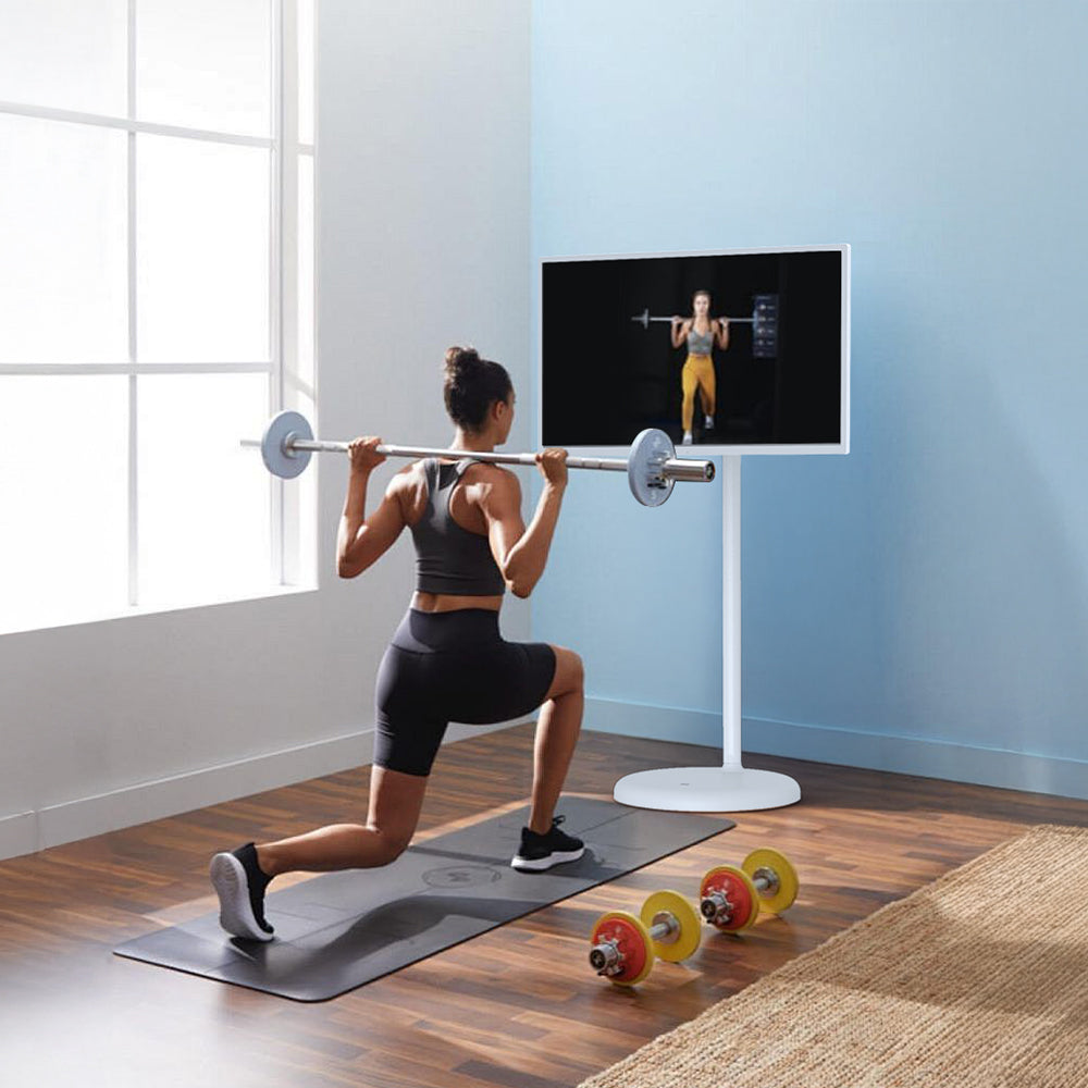 MWE Portable TV on Wheels Smart Touch Screen