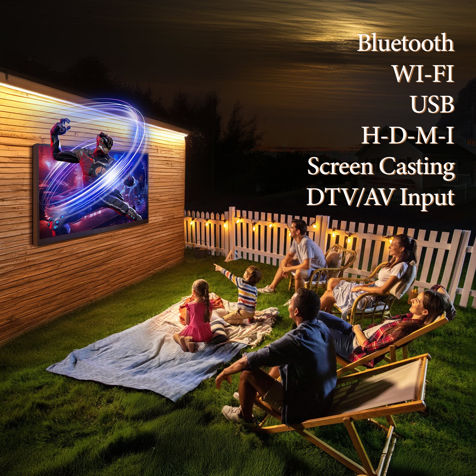 Smart TV MWE 4K Ultra Luminosa per esterni (55" / 65" / 75")