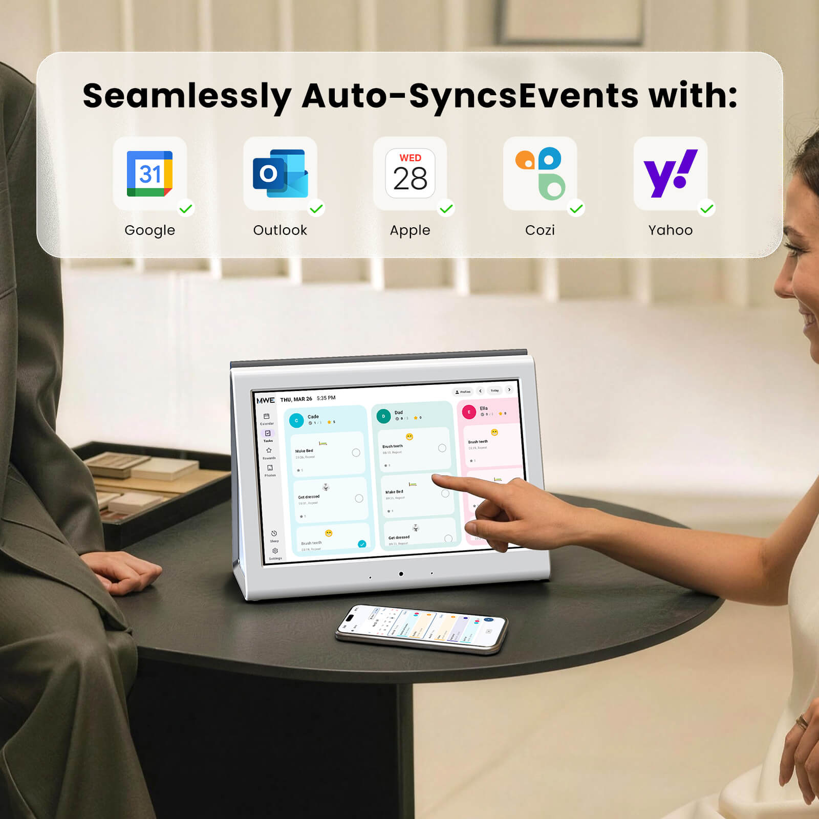 MWE 10.1" Smart Digital Calendar