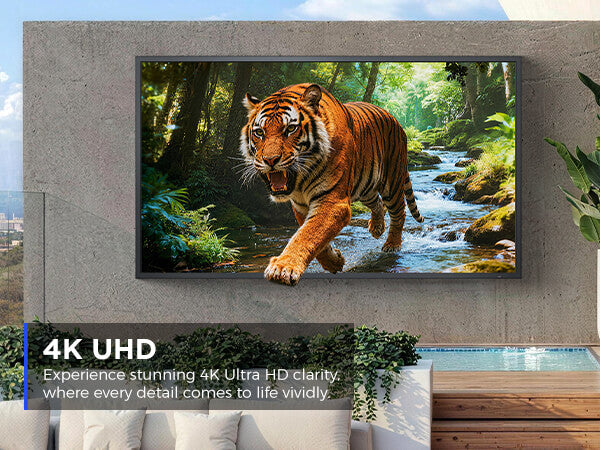 Smart TV MWE 4K Ultra Luminosa per esterni (55" / 65" / 75")