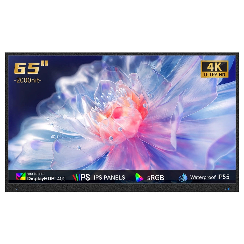 Smart TV MWE 4K Ultra Luminosa per esterni (55" / 65" / 75")